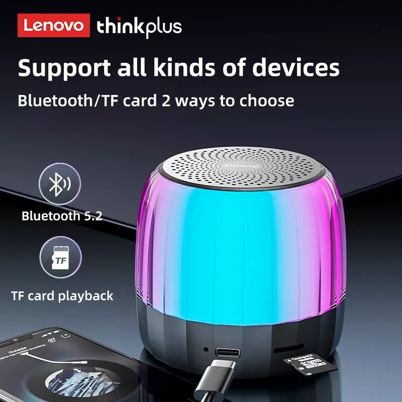 FYPE Lenovo Speaker Bluetooth Wireless Stereo Mini HiFi K3 Plus