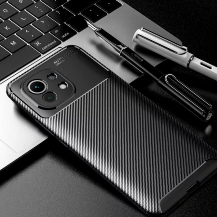 Casing Xiaomi MI 11 Lite Soft Case Carbon Autofocus Cover Mi11 lite