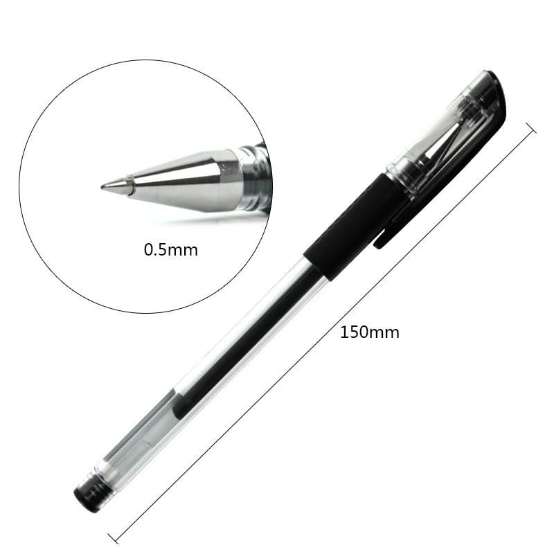 HZ Pulpen Gel Ink 0.5mm Standar Pulpen Alat Tulis Stationary Kantor Sekolah Pena Pen Tinta Cair Murah PM2