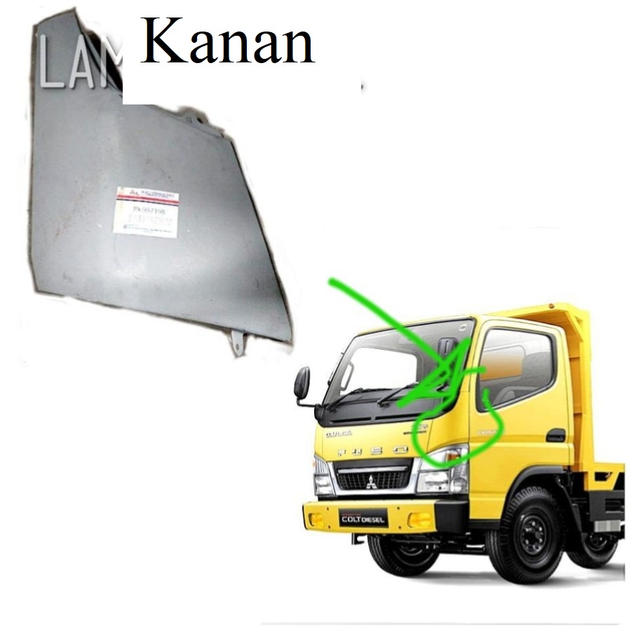 Pipi Plat Manisan Corner Besi Colt Diesel Canter 110PS / 125PS / 136PS / HDX Merk Mitsubishi ORI KTB