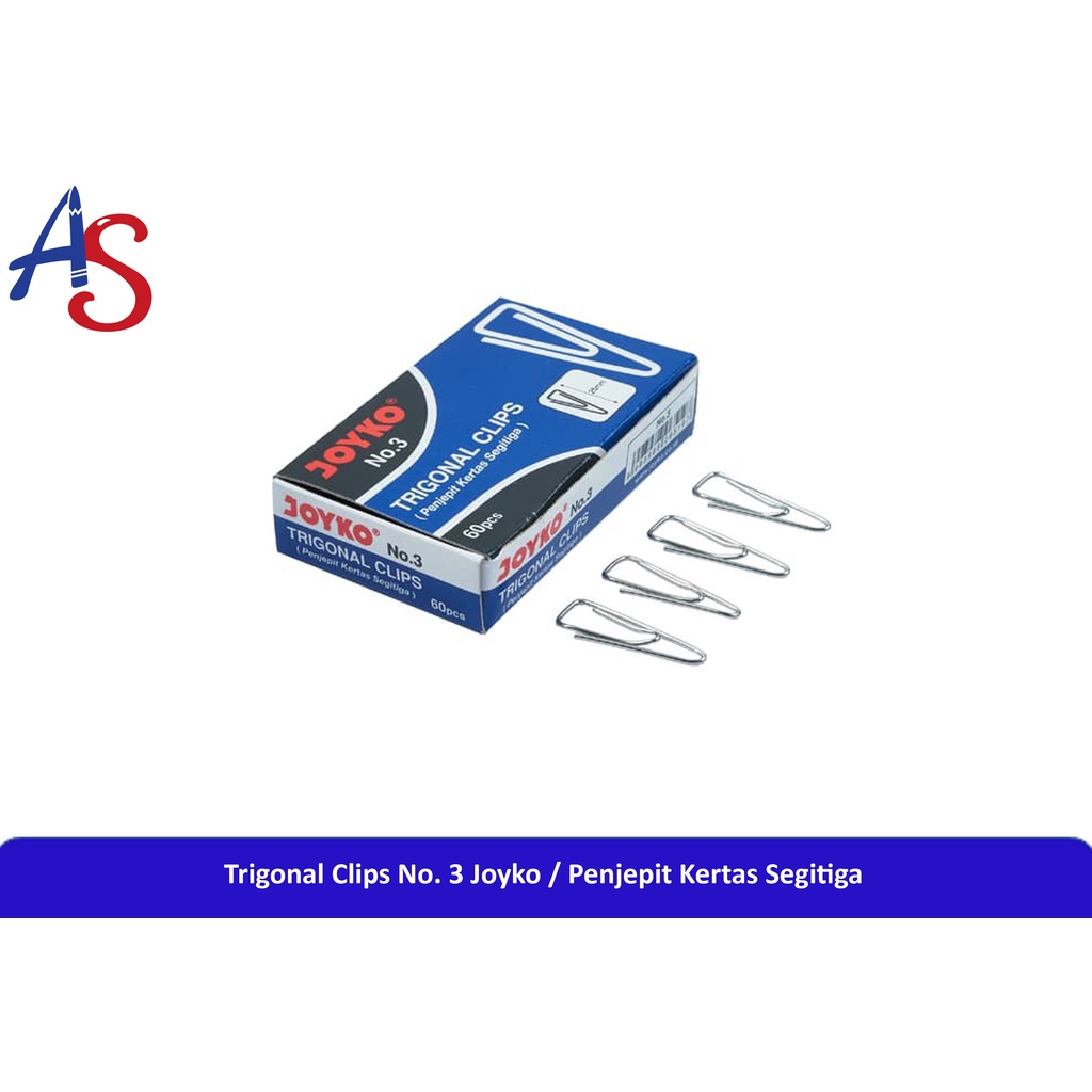 

Trigonal Clips No. 3 Joyko / Penjepit Kertas Segitiga