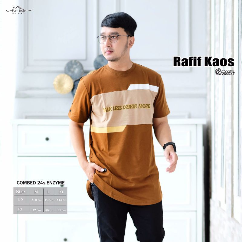 RAFIF KAOS ORI LEAFY BY HI SIS HOUSE | Combed 24s enzyme | Adem nyaman