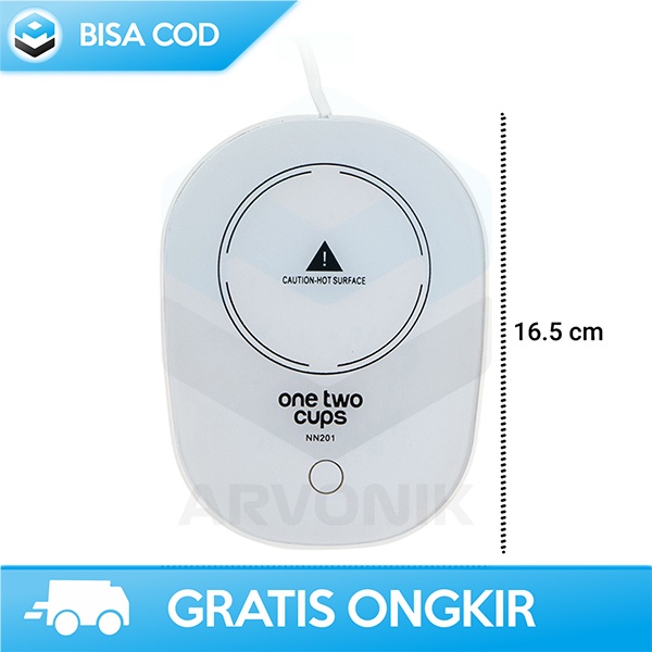 TATAKAN PEMANAS GELAS CUP WARMER ONETWOCUPS HEATING PAD 16WATT 220V