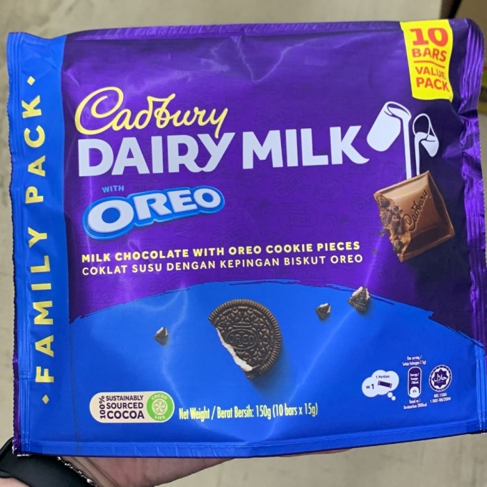 

Azs Cadbury Dairy Milk With Oreo 10 Pcs