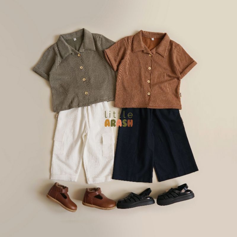 Little Arash | SHAGA CARGO PANTS | Celana kargo anak | Celana panjang anak