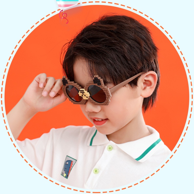 Kacamata Hitam Anak Silikon Polarized Lovely Shape Shades