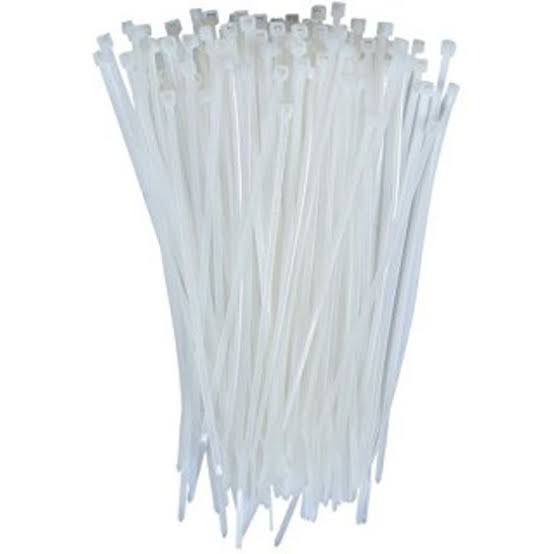 TALI SEGEL PLASTIK 2,5 X 100MM / TALI TIES KEMASAN MAKANAN ISI 100 PCS Kabel Ties / Kabel Tis