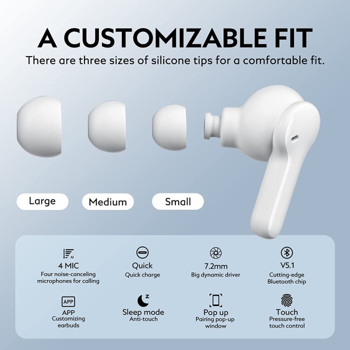 QCY T13 TRUE WIRELESS EARBUDS EARPHONE TWS T 13