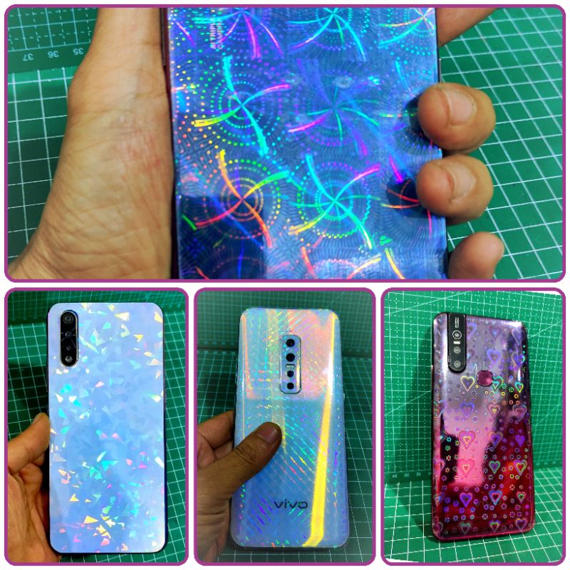 garskin hp + garskin camera HOLOGRAM ready all type merek hp