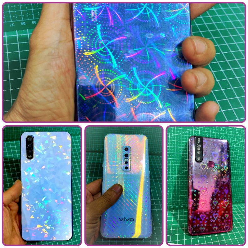 garskin hp + garskin camera HOLOGRAM ready all type merek hp