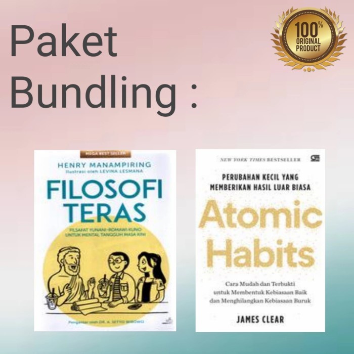 

Paket Buku Filosofi Teras & Atomic Habits - Original