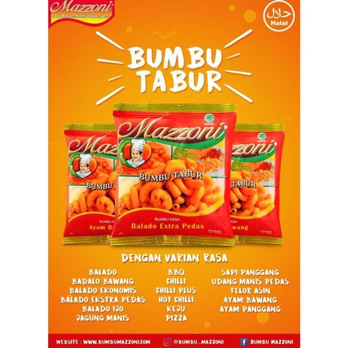 

Mazzoni Bumbu Tabur 100Gr