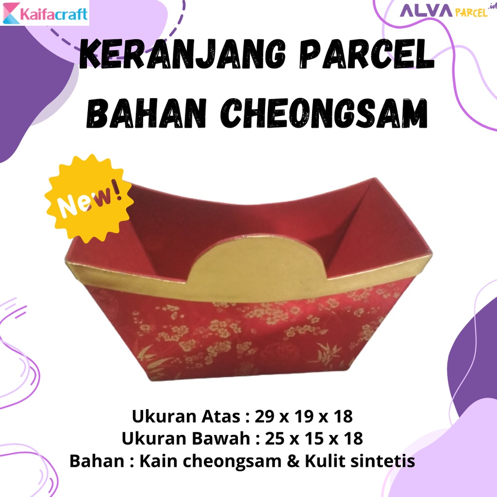 Jual Keranjang Parcel Bahan Cheongsam Spesial Imlek/ Keranjang Parcel ...