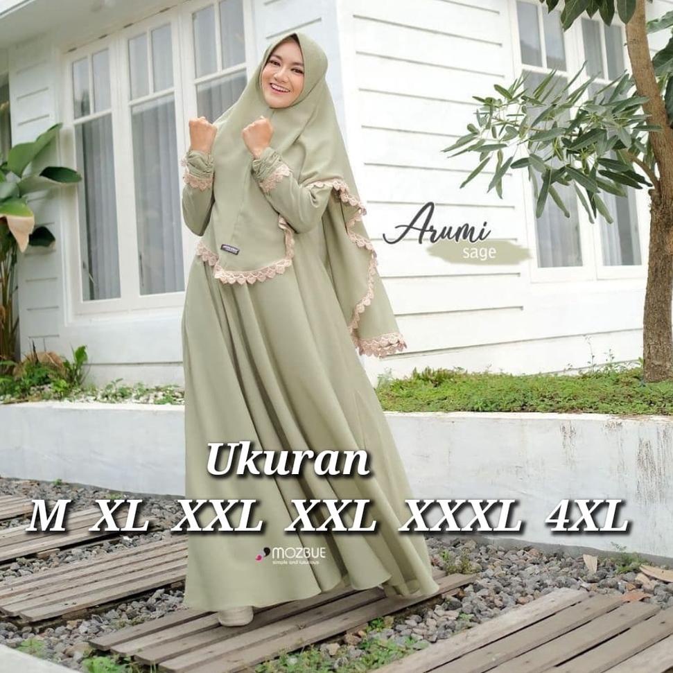 ARUMI SYARI GAMIS SYARI JUMBO UKURAN M L XL XXL XXXL 4XL GAMIS SET BUSUI DRESS MURAH PLUS KHIMAR GAM