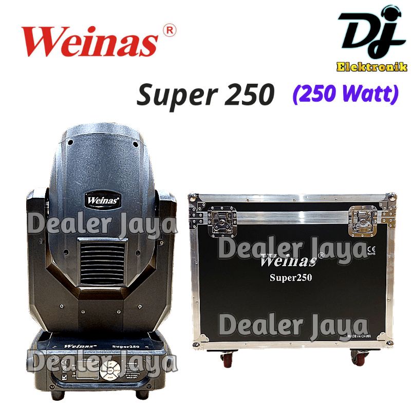 WEINAS PHASELAB Lampu Lighting / Moving Beam SUPER 250 / SUPER250 + Hardcase - (13R)