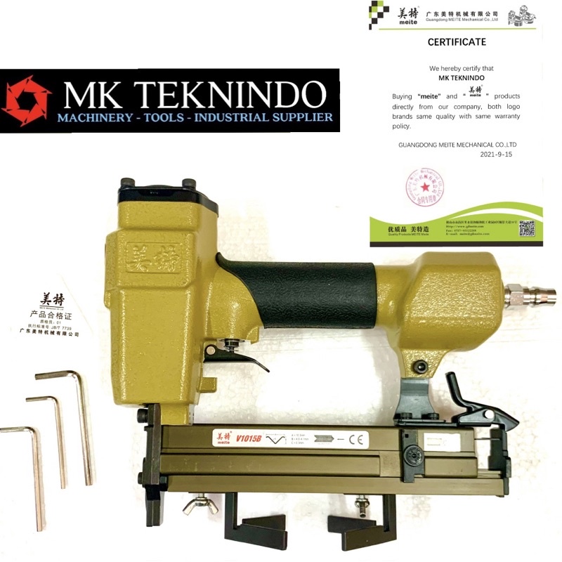Meite V1015 Mesin Paku Tembak V Nailer Sudut Bingkai Figura Frame V