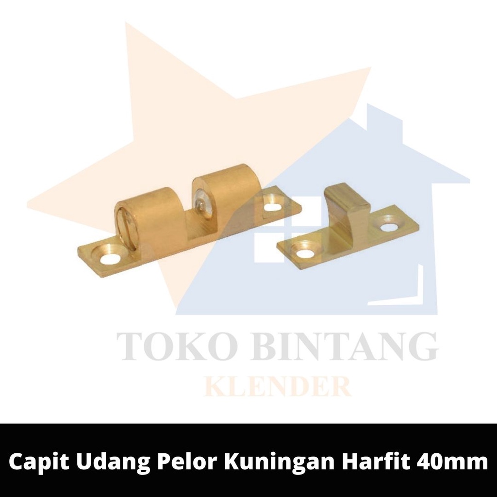 Capit Udang Pelor Kuningan Harfit  40mm (PCS)