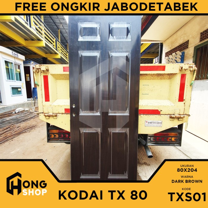 Pintu Utama / Pintu Kamar Tidur Baja KODAI TX 80 SERIES - TXS01 BROWN