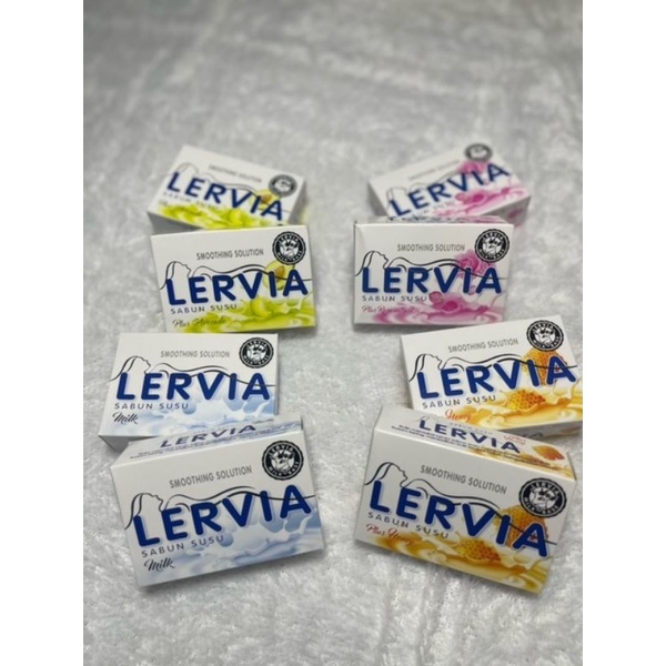 Sabun Mandi Lervia 90gr l Sabun Mandi l Sabun Batang Lervia  Susu All varian bukan skincare