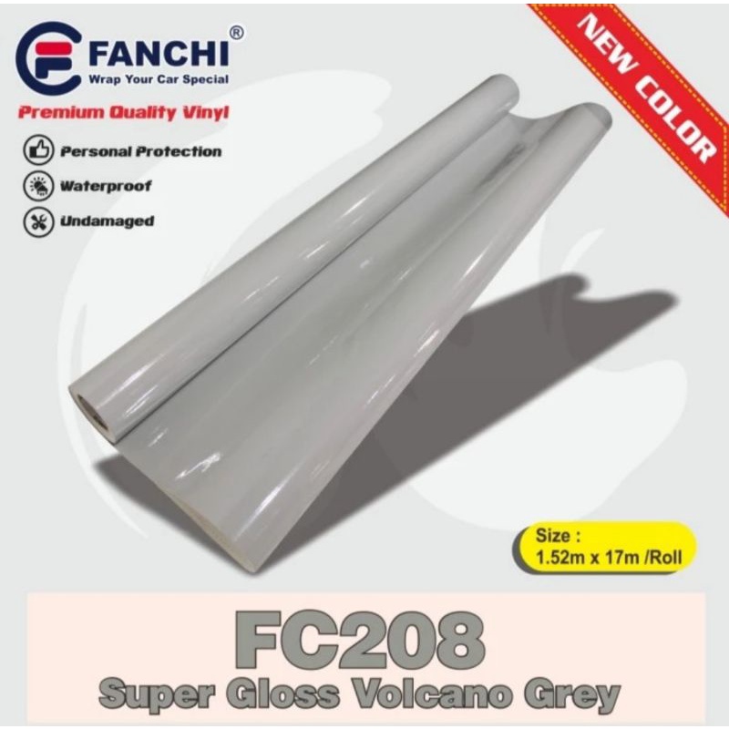 Sticker Fanchi FC208 Super Gloss Glossy Volcano Grey Premium Wrap