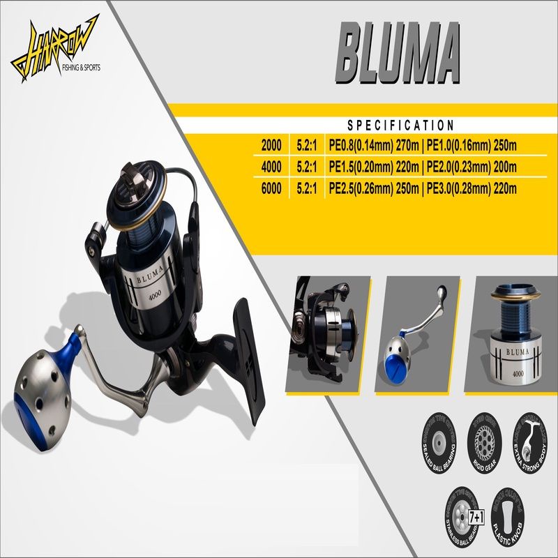 REEL SPINNING HARROW BLUMA