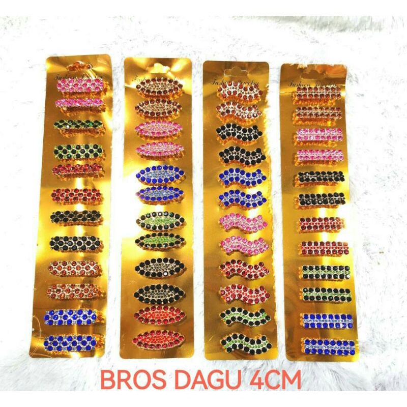 12 pcs Bros dagu panjang / bros dagu hijab