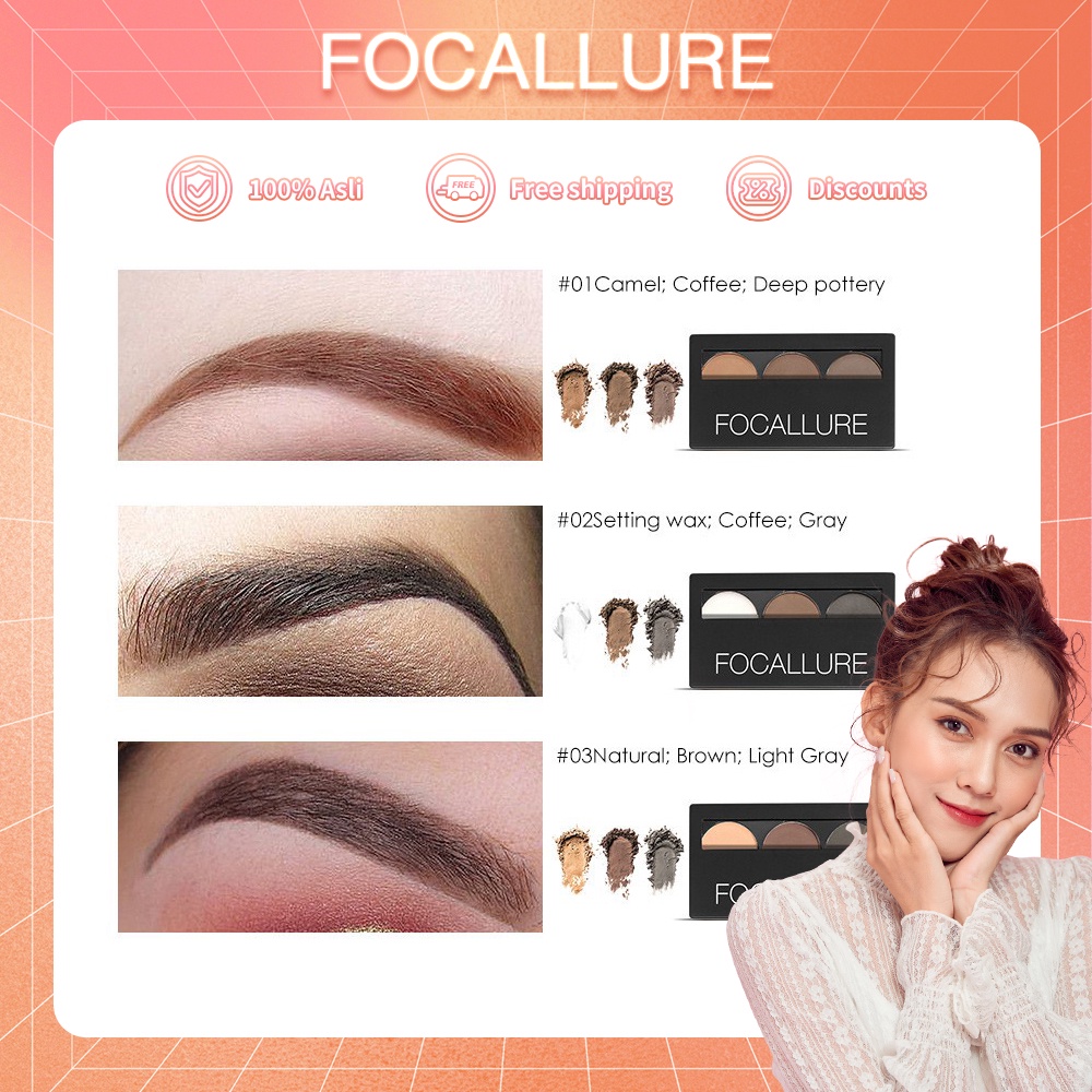 FOCALLURE Eye Brows Powder-Eyebrow Kit Alis Somethinc Eyebrow Teardrop Brow Definer Eyebrow Pensil FA04