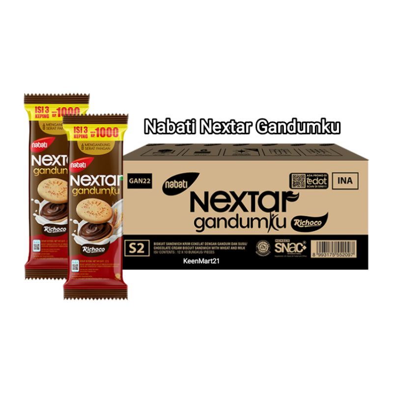 

Nextar Gandumku Renceng - Netto 10bks x 22gr