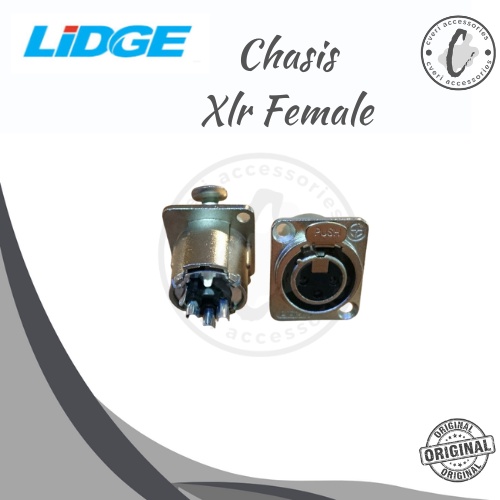 Jack Connector Chasis Lidge XLR Female Canon Cewek