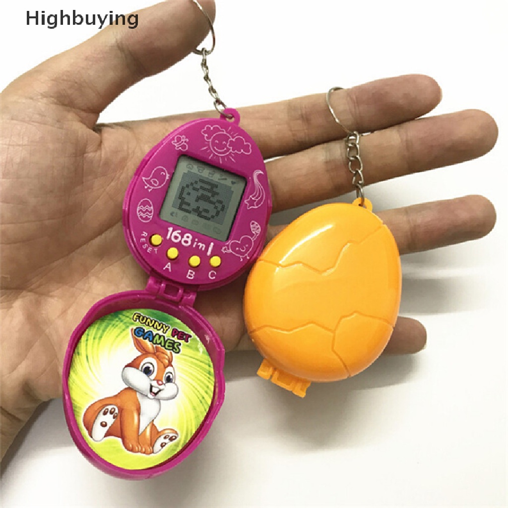 Hbid Mini Virtual Pet Nostalgia Tamagotchi Cyber Random Mainan Hewan Peliharaan Tiny Game Key rings Glory