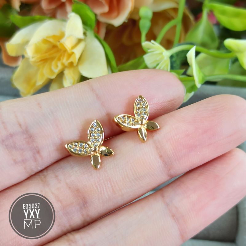 Anting yaxiya tusuk motif lucu gold E05027