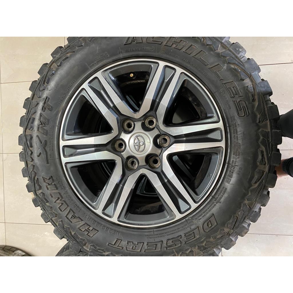 velg bekas oem/std fortuner ring 17 grey polish bonus ban