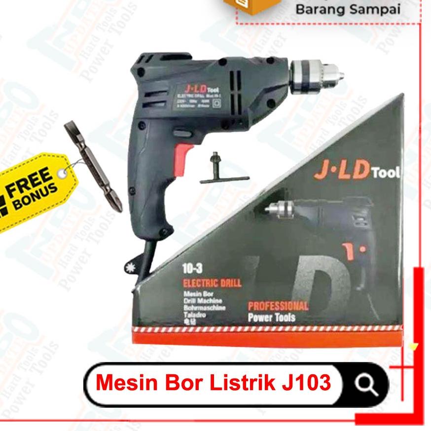 Terbaik.. Mesin Bor Listrik Enteng Bisa Untuk Besi Baja Ringan Kayu 10Mili 10 Mm Ngebor Dinding Temb