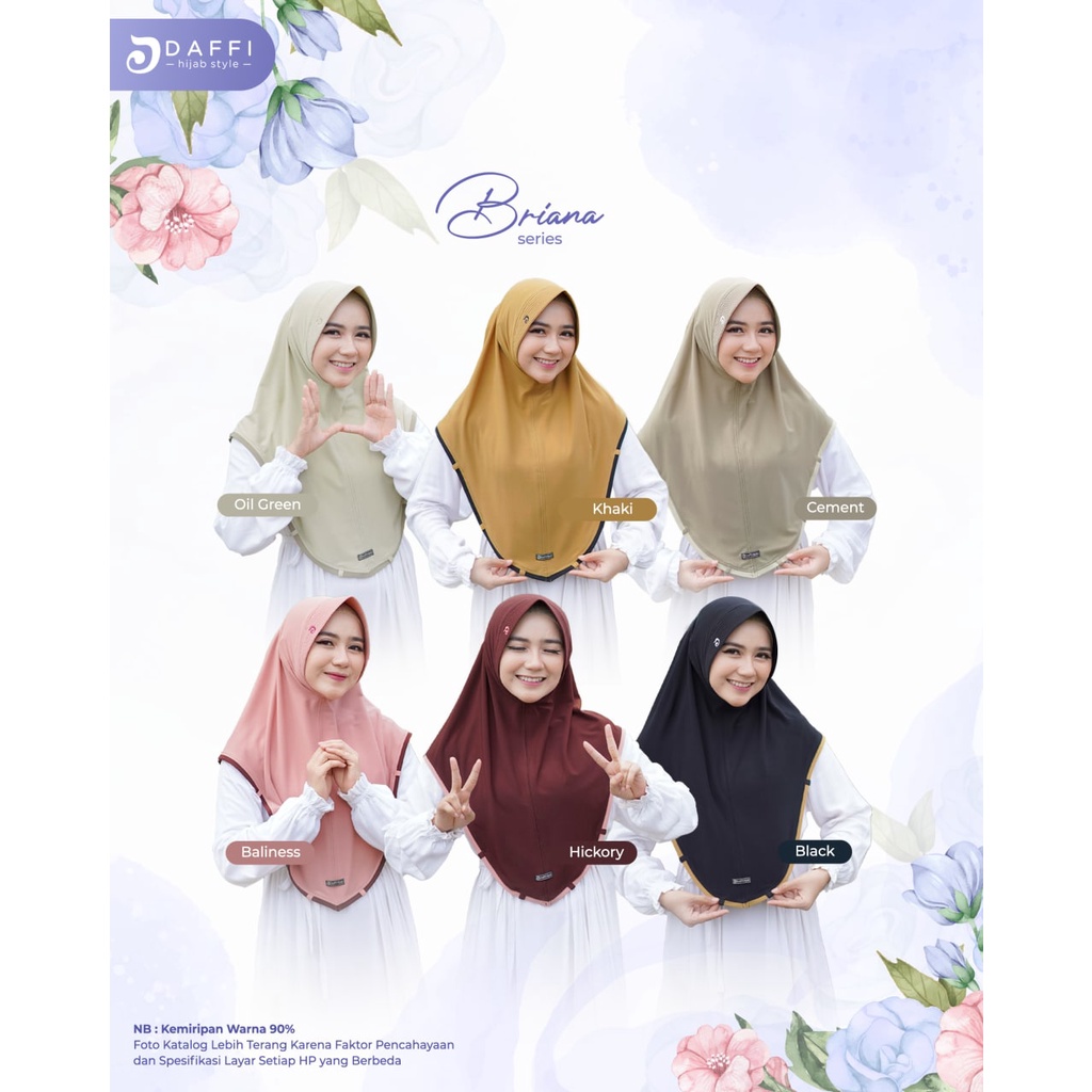 Hijab briana series/ bergo daffi/ bergo briana