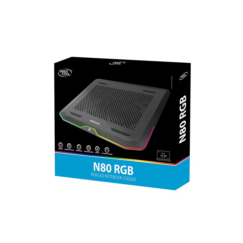Deepcool N80 RGB - Gaming Notebook Cooler With RGB LED Lighting