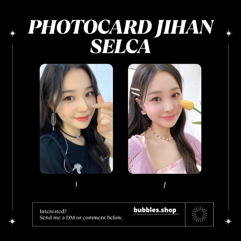 PHOTOCARD UNOFFICIAL JIHAN WEEKLY SELCA