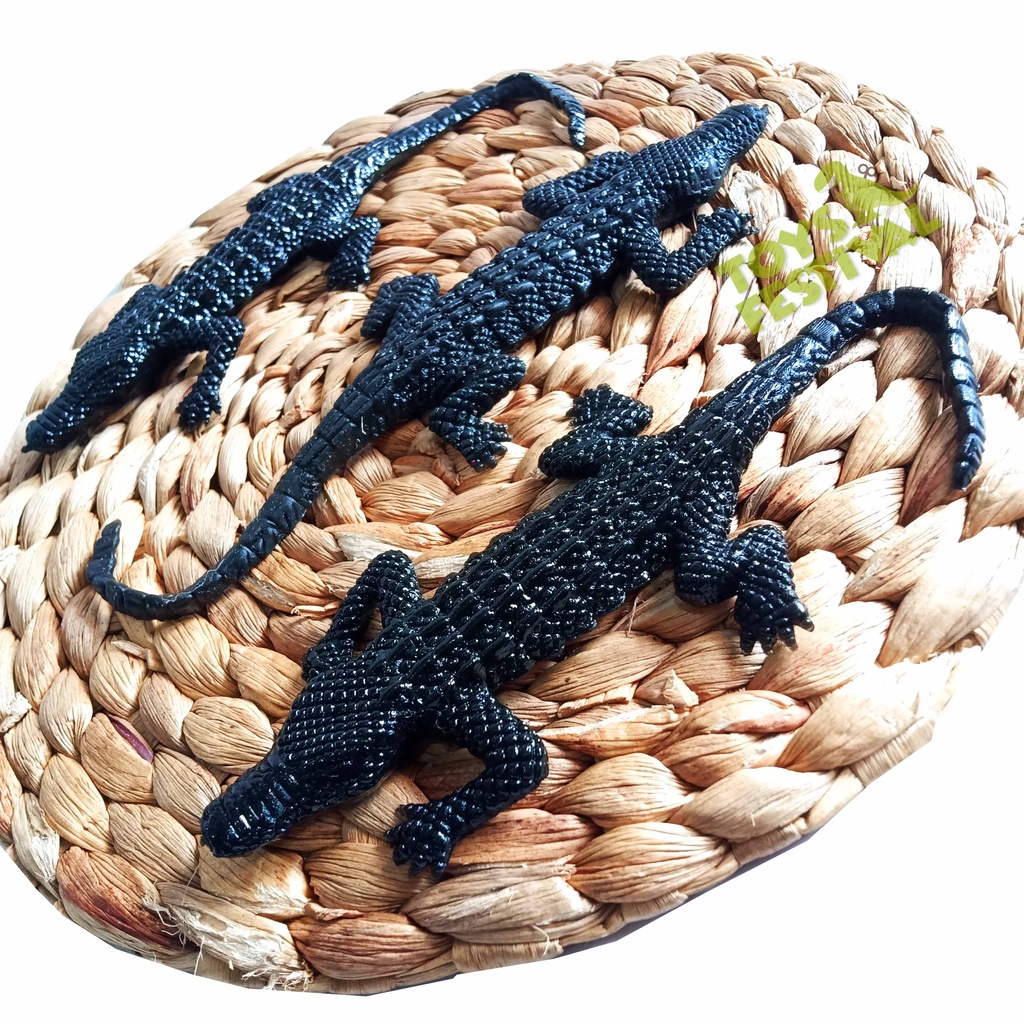 Mainan Prank Decorative Sticky Buaya Crocodile Karet Jelly Tempel Dinding
