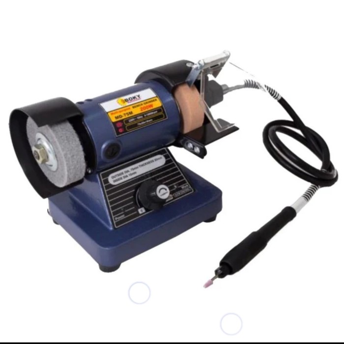 gurinda duduk mini boky md-75 / bench grinder mini boky dt
