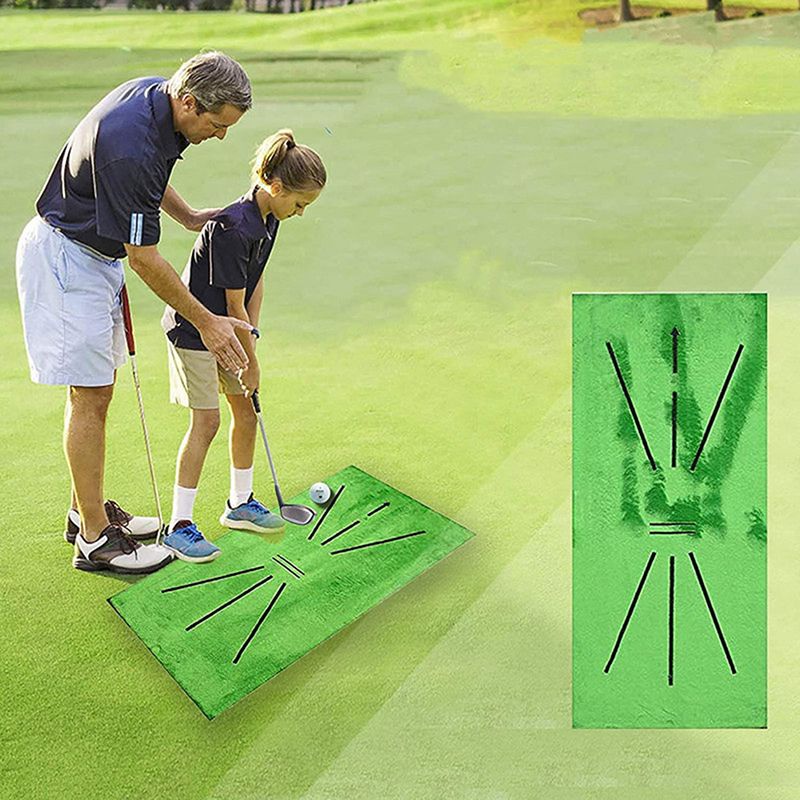 Matras Latihan Golf Alat Bantu Latihan Pukulan Foldable Golf Matras Lipat Untuk Latihan Pukulan Golf