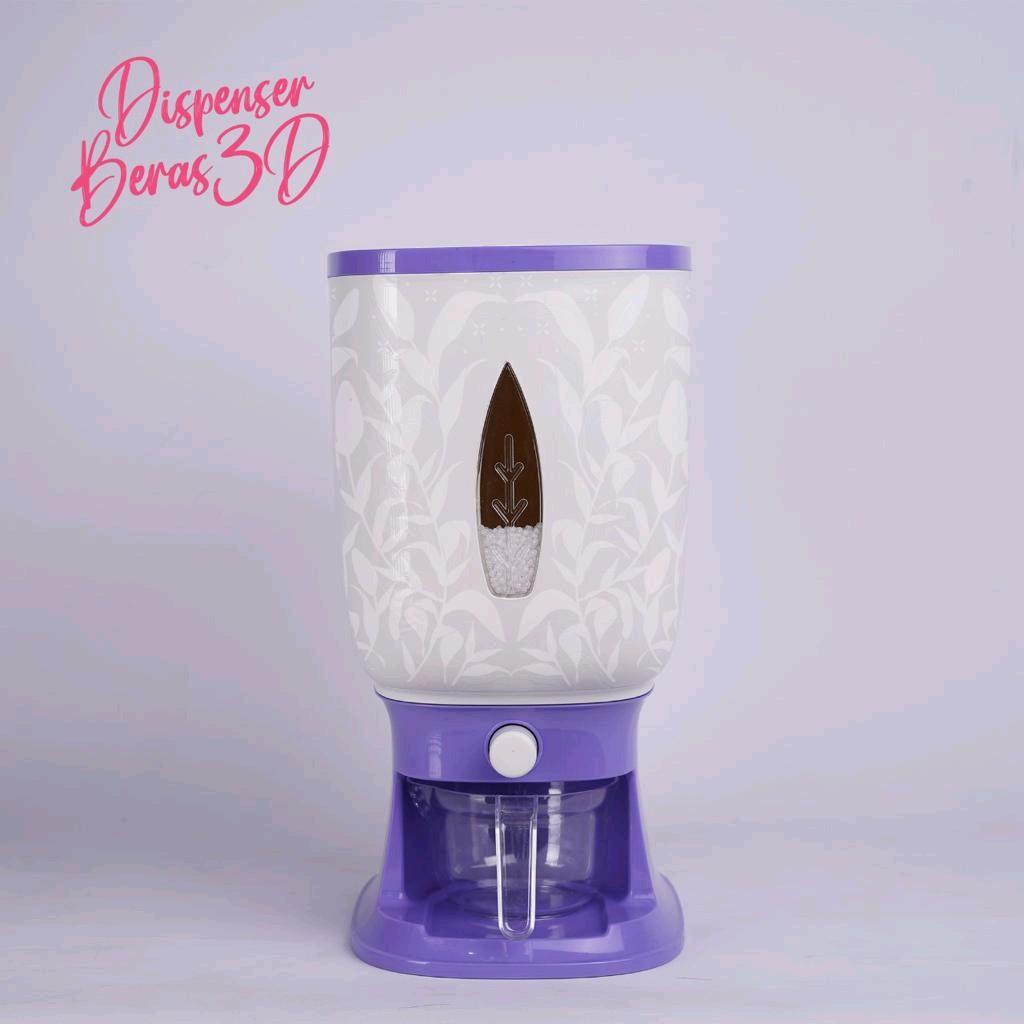 NEW RICE BOX DISPENSER BERAS MOTIF TEMPAT BERAS 12 LITER