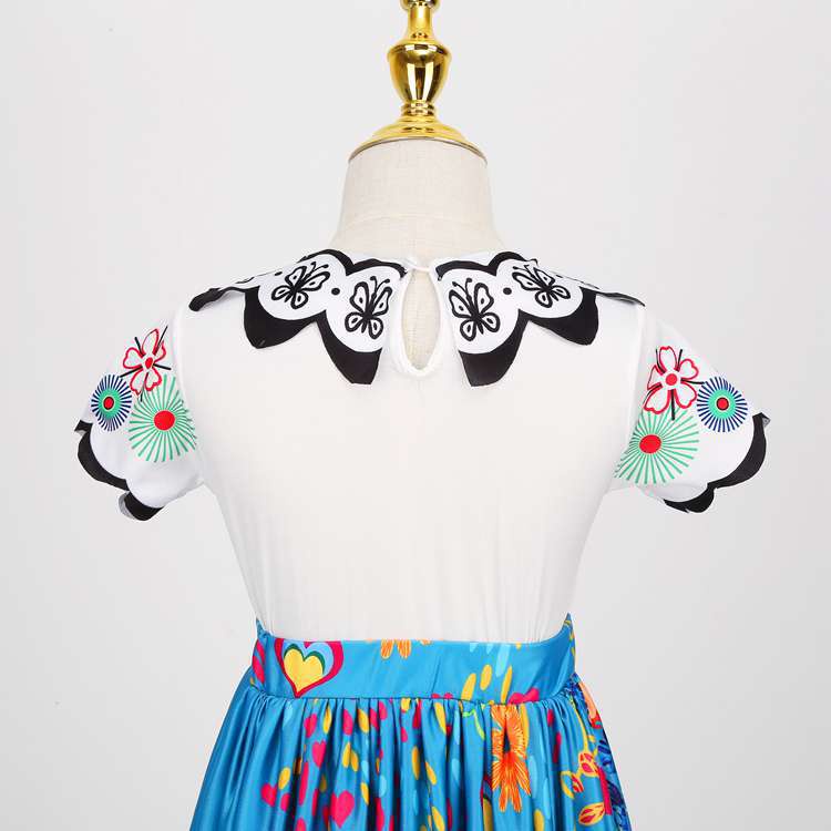 Encanto Cosplay Adult Isabella Mirabel Madrigal Costume Dolores Pepa Princess Dress Girl Women Kids Halloween Party Dress Up