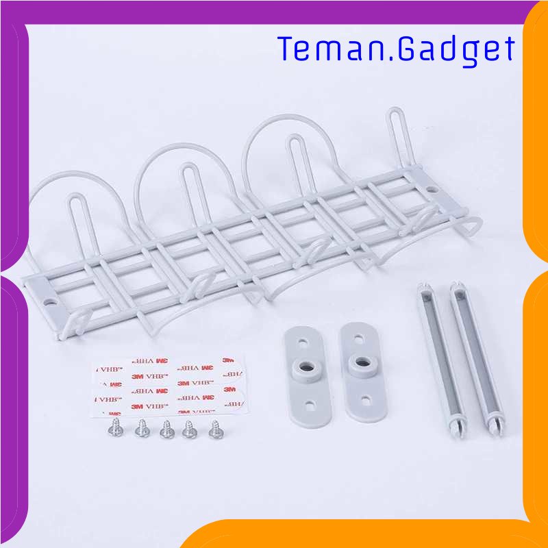 TG-RAK HOURONG Rak Gantung Bawah Meja ABS Under Table Storage Cable Organizer - WMT22