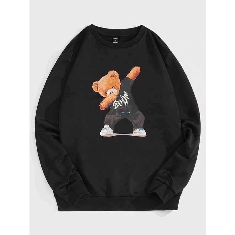 BOOM BEAR Sweater Crewneck Print DTF II BOOM BEAR Sweatshirt Basic II Sz M - XL Anak &amp; Dewasa ( Pria &amp; Wanita )