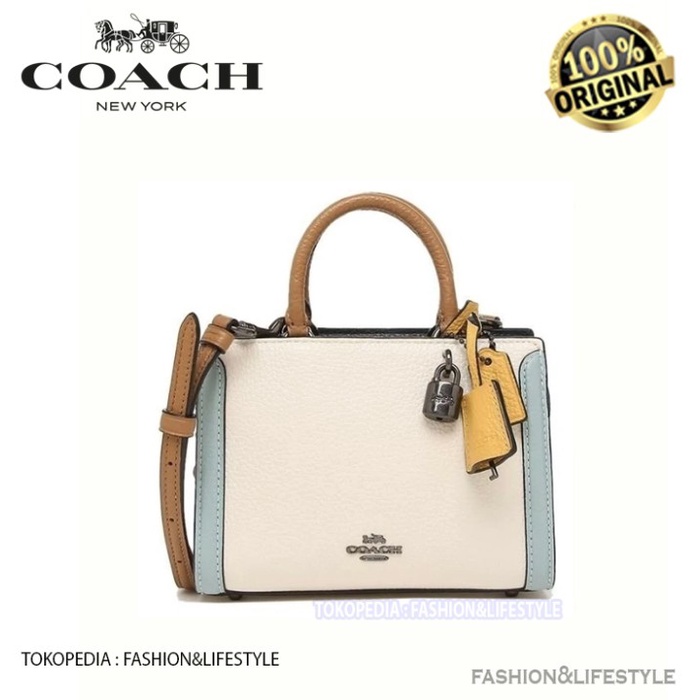 COACH Micro Zoe Crossbody Bag In Colorblock ORIGINAL 100% COACH