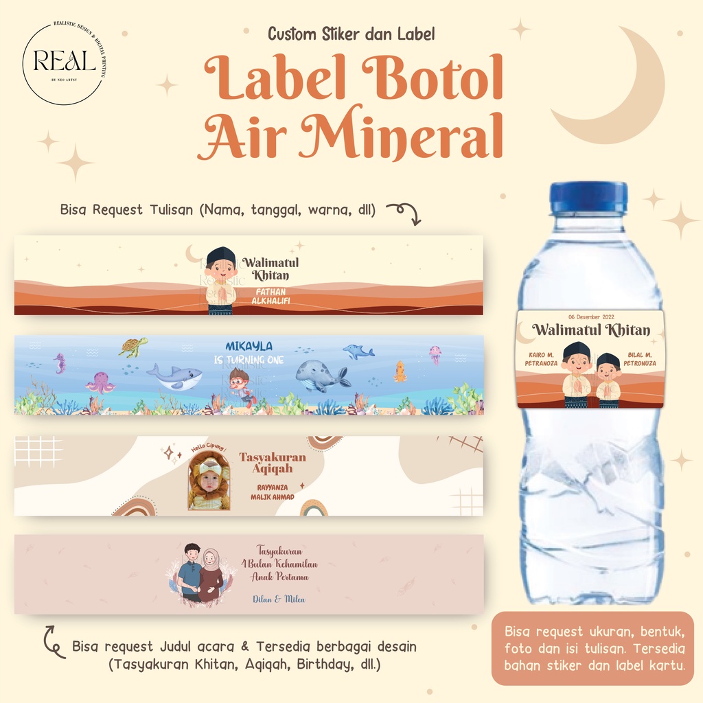 

Label Botol Aqua/ Label Air Mineral Custom