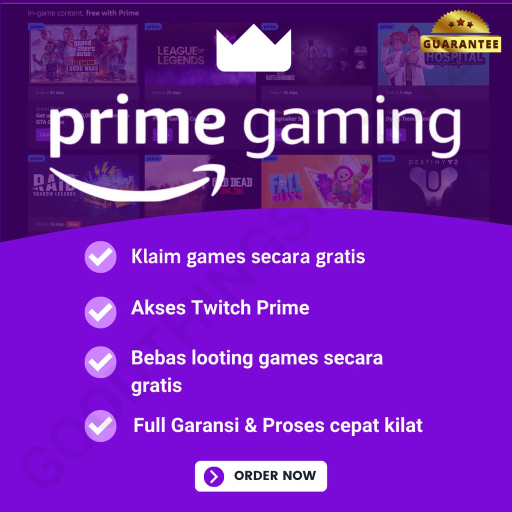 AMAZON PRIME GAMING PRIVATE TERMURAH | PROSES CEPAT | FULL GARANSI