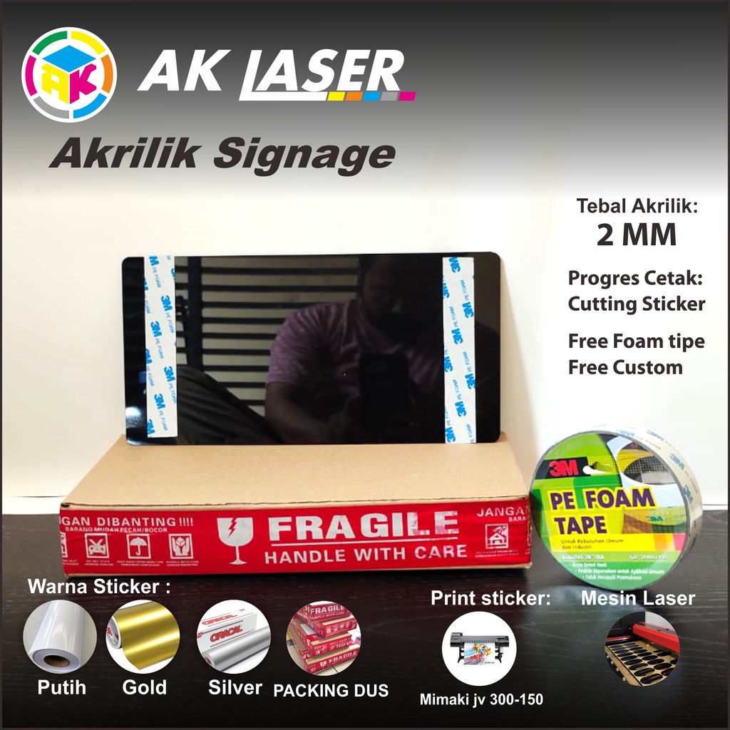 

RK AKRILIK MUSHOLA Tipe 1 ACRYLIC SIGN MUSHOLA SIGN CUSTOM