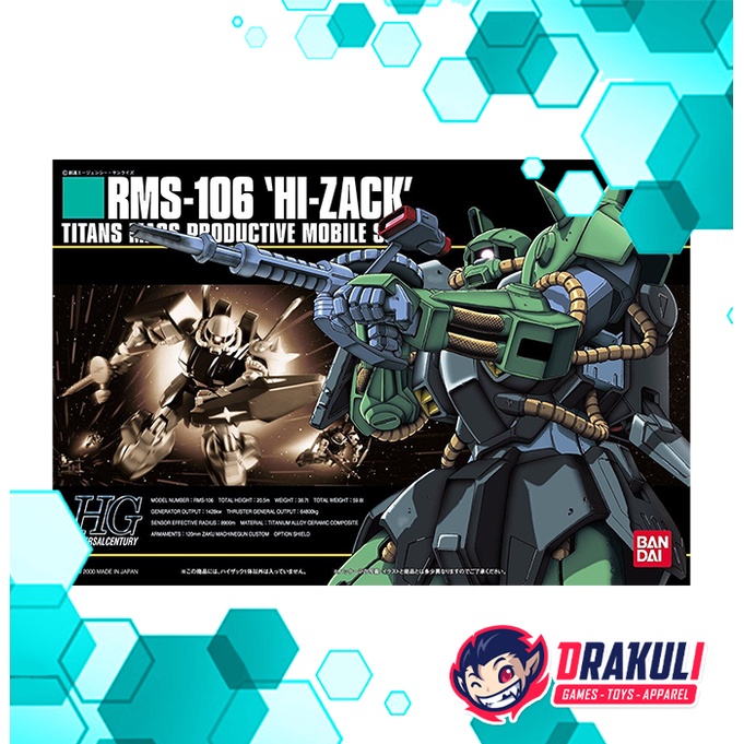 Drakuli Hobbies BANDAI Plamo HGUC 1/144 Hi - Zack
