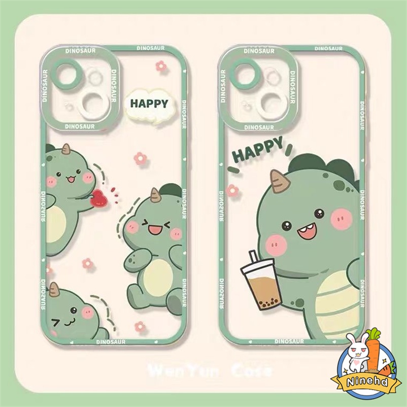 Cute Dinosaur Soft Case Tpu Motif Polkadot Compatible for Iphone 14 13 12 11 Pro Max X Xr Xs Max 7 8 6 6s Plus Se 2020 Soft TPU Silicone Precision Hole Shock-proof Phone Case and Drop-proof TPU Protective Phone Cover Casing