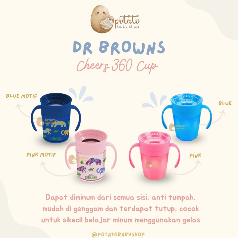 Dr Brown’s Cheers 360 Cup - gelas minum drbrown